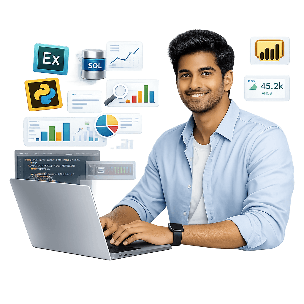 Data & Business Analysis Course in Coimbatore – Excel, SQL, Power BI, Tableau & Python Training at SkilzLearn