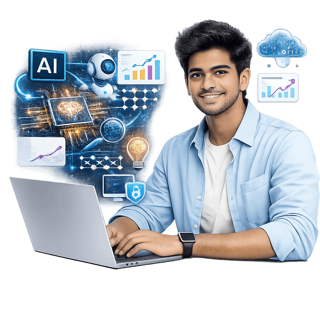 Beginners learning AI and Machine Learning fundamentals at SkilzLearn Academy Coimbatore
